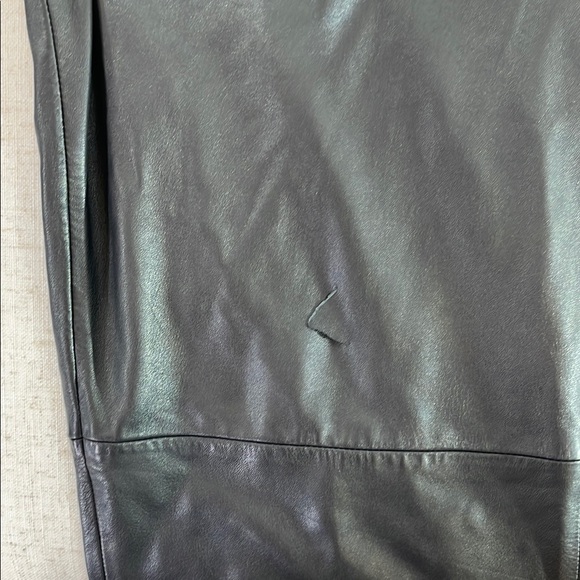 VEDA, Black Leather Pants Size 12 - Picture 4 of 7